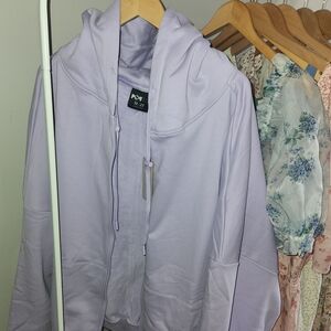 Lavender Zip-Up Hoodie